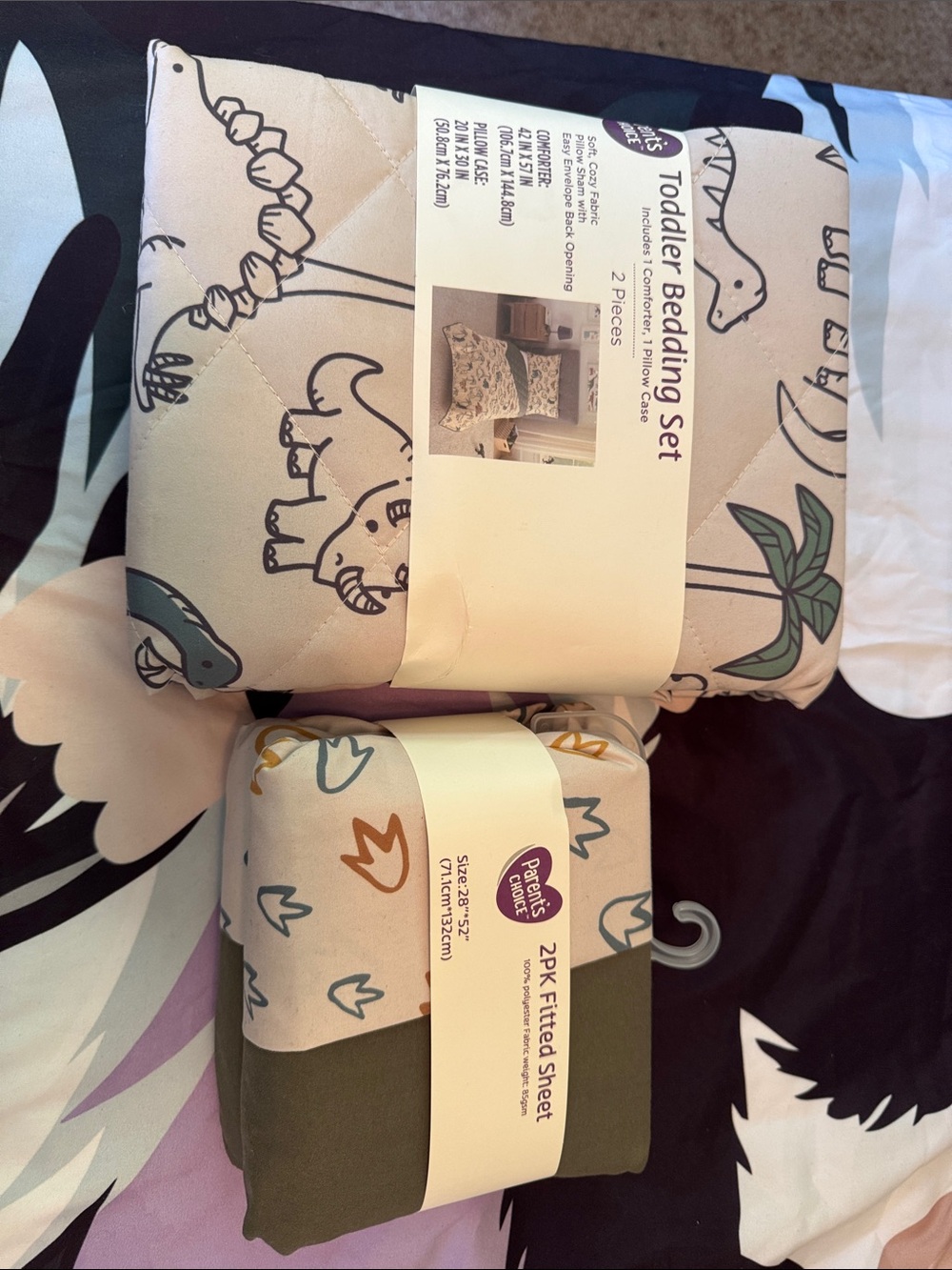 Toddler Dino Bedding Set by